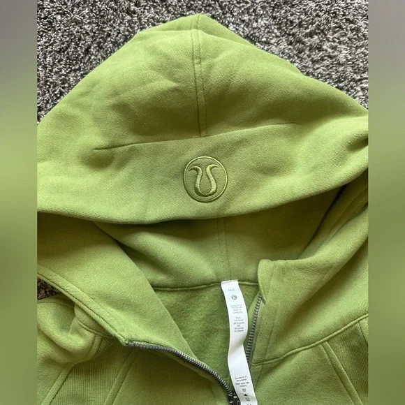 NWT Lululemon Scuba Overeized Half Zip Hoodie Size M/L in Green Foliage - Picture 5 of 8